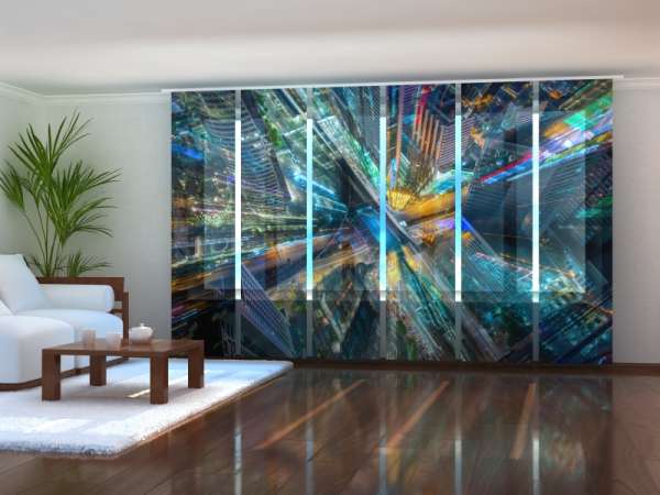 Sliding panel curtain (1-6 pts.): CITY OF ART