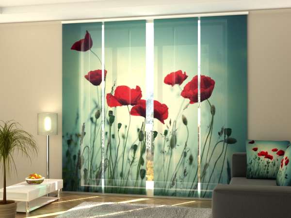 Sliding panel curtain (1-4 pts.): BEAUTY FOREVER