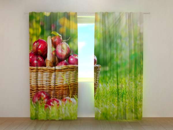 Photo curtain: APPLE BASKET