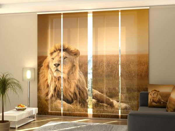 Sliding panel curtain (1-4 pts.): KING OF THE LIONS