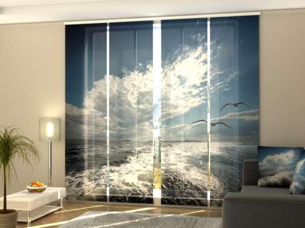 Sliding panel curtain (1-4 pts.): GULLS OVER THE WHITE SEA