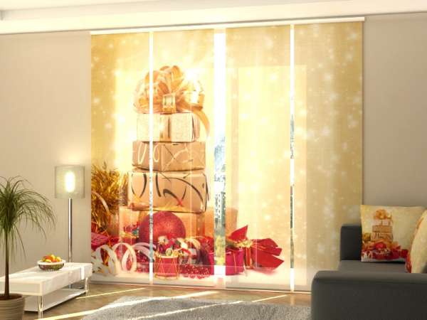 Sliding panel curtain (1-4 pts.): CHRISTMAS PRESENTS 2