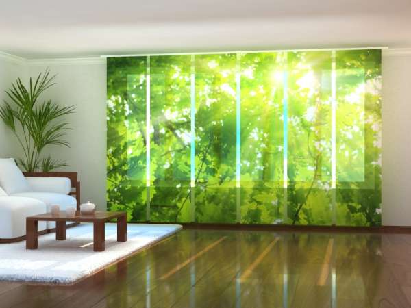 Sliding panel curtain (1-6 pts.): LEAVES 2