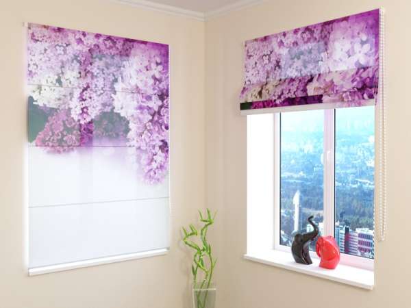 Roman blind: PARIS LILAC